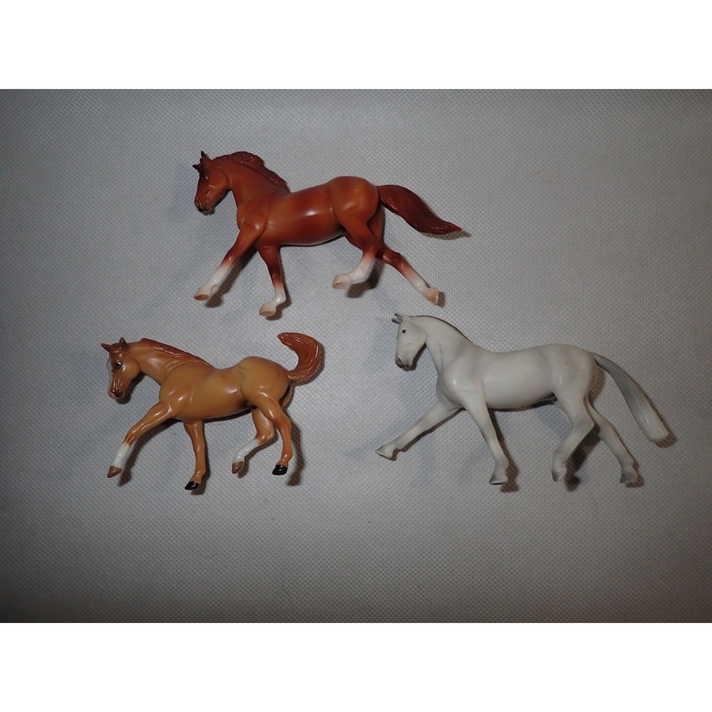 Lot Breyer Stablemates‎ Horses Chestnut Buckskin & Gray model Horses Mini